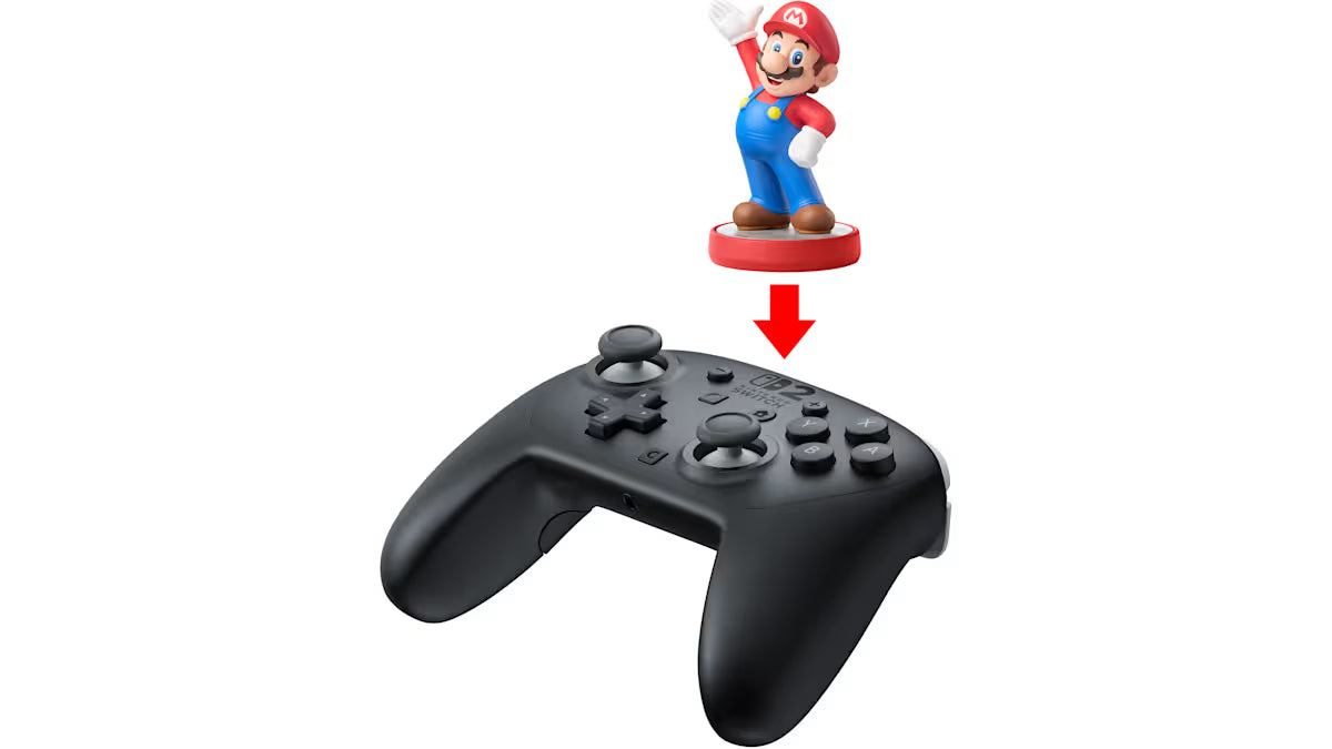 Nintendo Switch 2 Pro Controller Nintendo Switch 2 NS2 official wireless gaming controller featuring ergonomic design precision analog sticks responsive buttons HD rumble motion controls wireless connectivity rechargeable battery and enhanced Nintendo Switch 2 gameplay compatibility premium Nintendo gaming accessory collectible controller hardware appeal