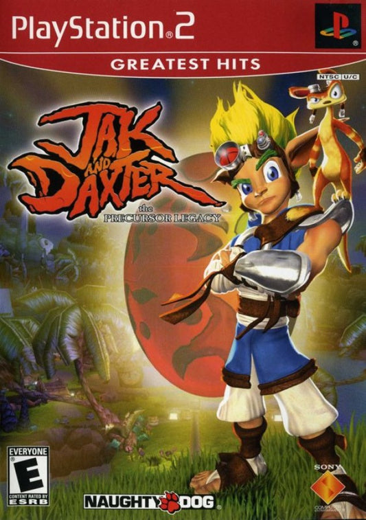 Jak and Daxter: The Precursor Legacy Greatest Hits cover art for Playstation 2 (PS2) video game