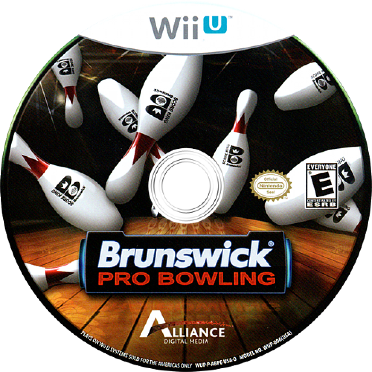 Brunswick Pro Bowling disc art for Nintendo Wii U (WiiU) video game
