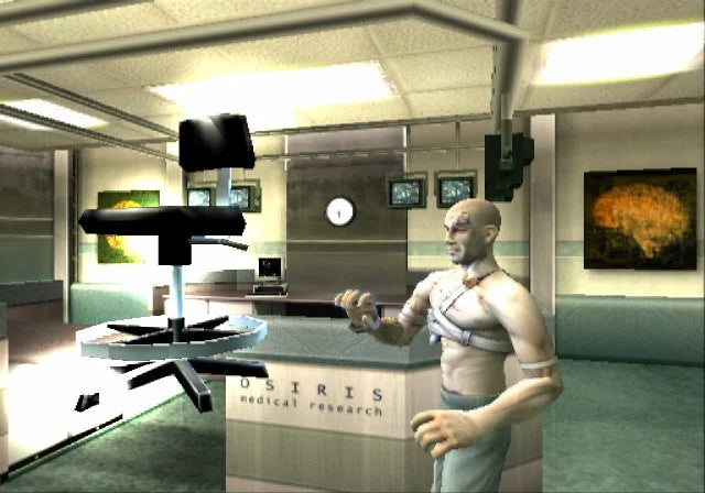 Second Sight PS2 Sony PlayStation 2 action adventure game psychological thriller psychic powers telekinesis stealth combat third person shooting time manipulation story driven sci fi conspiracy gameplay retro gaming PlayStation 2 software video game title gameplay