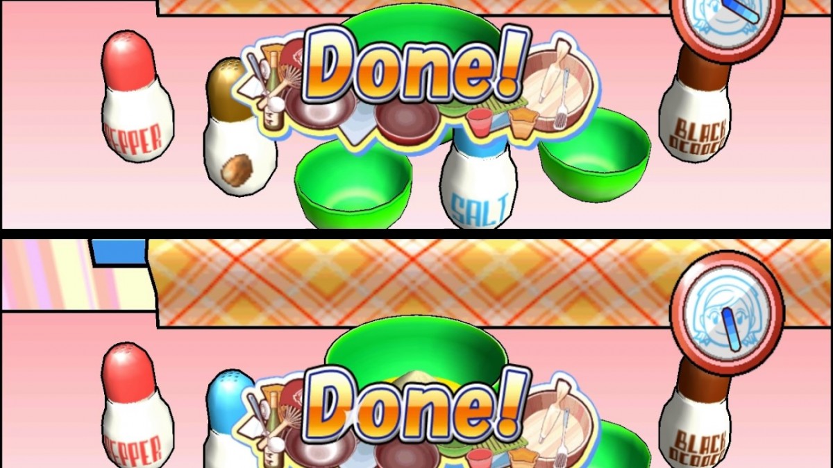Cooking Mama Cook Off game for the Nintendo Wii featuring motion controlled cooking mini games using the Wii Remote with a variety of recipes step by step tasks and multiplayer modes in a colorful family friendly kitchen setting gameplay