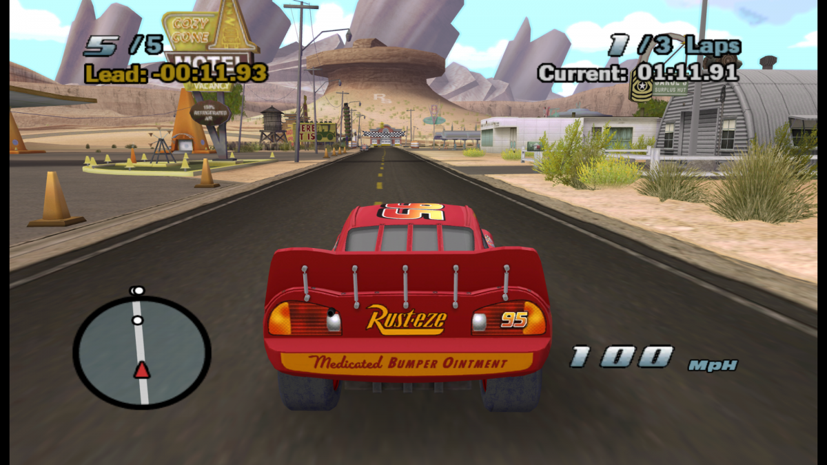 Disney Pixar Cars gameplay art for Nintendo Wii (Wii) video game