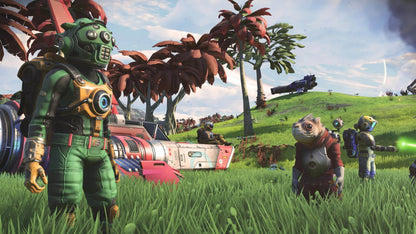 No Mans Sky PS4 inspired design featuring expansive sci fi exploration aesthetic procedurally generated galaxies space survival alien worlds interstellar travel futuristic spacecraft cosmic adventure vibrant planetary discovery gameplay presentation gameplay 