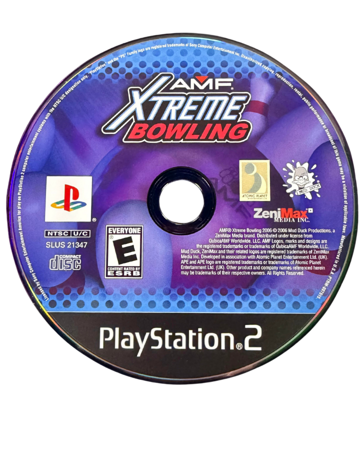 AMF Xtreme Bowling PS2 sports bowling video game disc