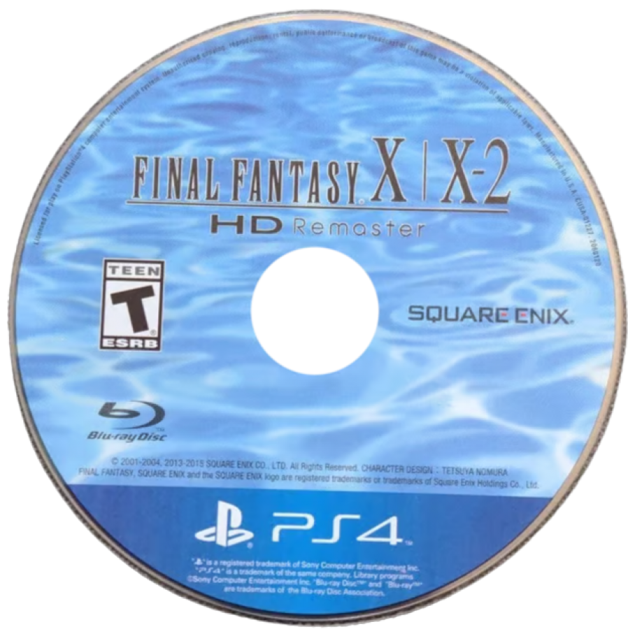 Final Fantasy X & X-2: HD Remaster – PlayStation 4 (PS4) video game disc, JRPG by Square Enix
