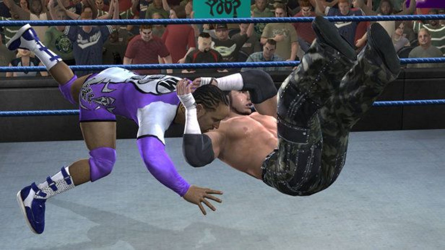 WWE SmackDown vs. Raw 2008 – PlayStation 2 (PS2) video game gameplay, pro wrestling.
