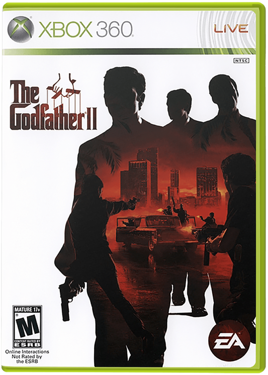 The Godfather II cover art for Xbox 360 (X360) video game