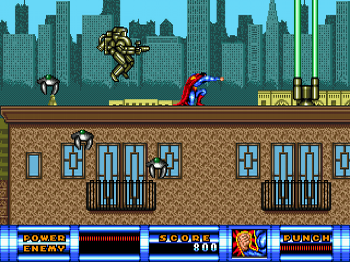 Superman gameplay for Sega Genesis (GEN) video game