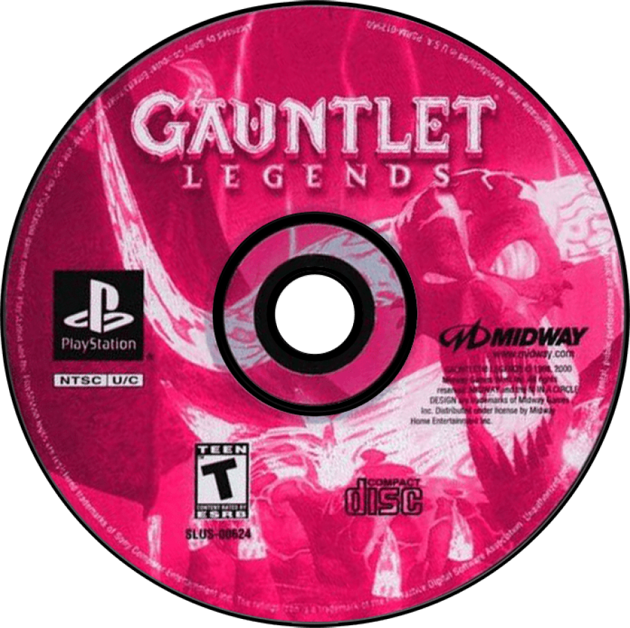 Gauntlet Legends disc art for Playstation 1 (PS) video game