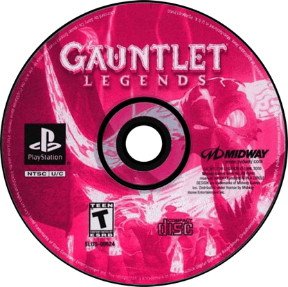 Gauntlet Legends disc art for Playstation 1 (PS) video game