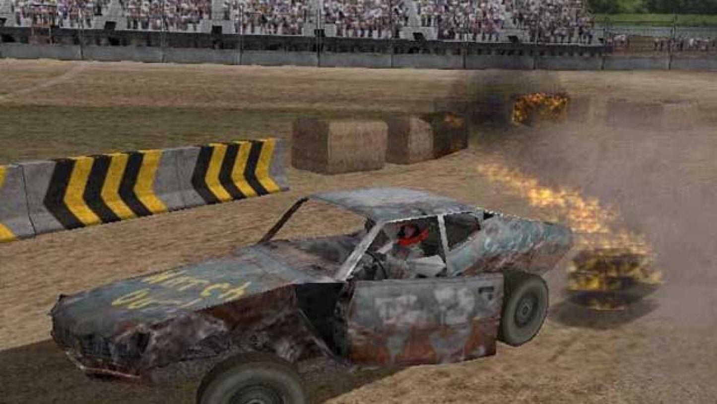 Test Drive: Eve of Destruction – PlayStation 2 (PS2) video game gameplay, demolition derby racing.