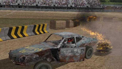 Test Drive: Eve of Destruction – PlayStation 2 (PS2) video game gameplay, demolition derby racing.