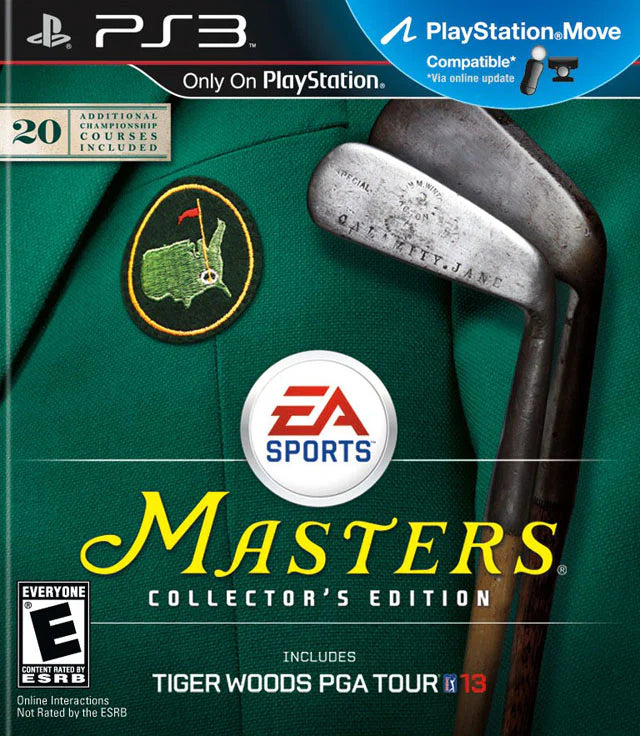 Tiger Woods PGA Tour 13 [The Masters Collector's Edition] cover art for PlayStation 3 (PS3) video game