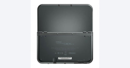 Grey New Nintendo 3DS XL inspired design featuring premium handheld gaming console aesthetic metallic gray finish larger dual screens enhanced processing power portable Nintendo gaming experience glasses free 3D technology presentation