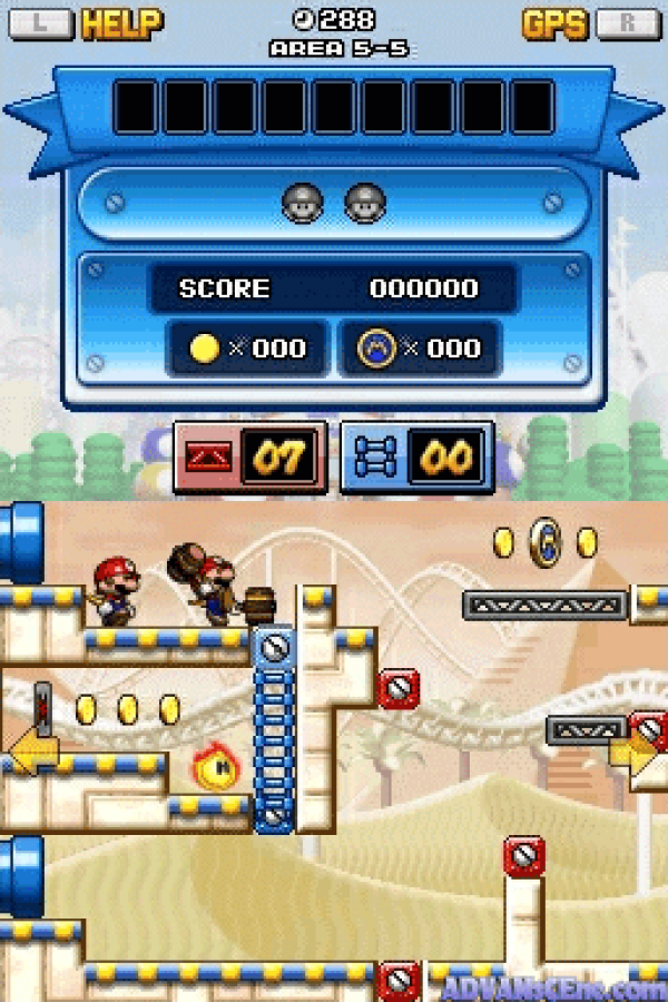 Mario vs. Donkey Kong: Mini-Land Mayhem gameplay for Nintendo DS (DS) puzzle platforming video game