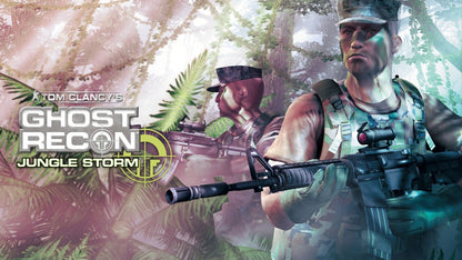 Tom Clancy’s Ghost Recon Jungle Storm tactical shooter video game featuring elite special forces missions squad based combat realistic military strategy and classic Tom Clancy franchise gameplay experience gameplaay