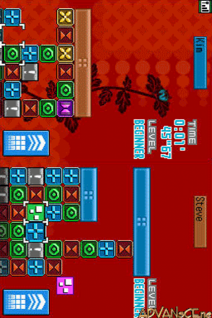 Planet Puzzle League gameplay for Nintendo DS (DS) tile-matching puzzle video game