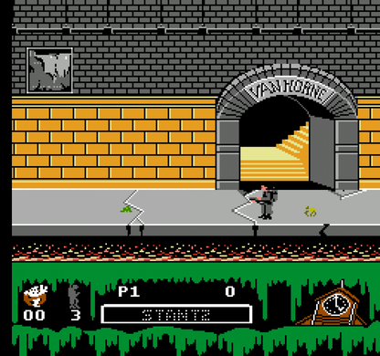 Ghostbusters II gameplay image for Nintendo Entertainment System (NES) retro video game