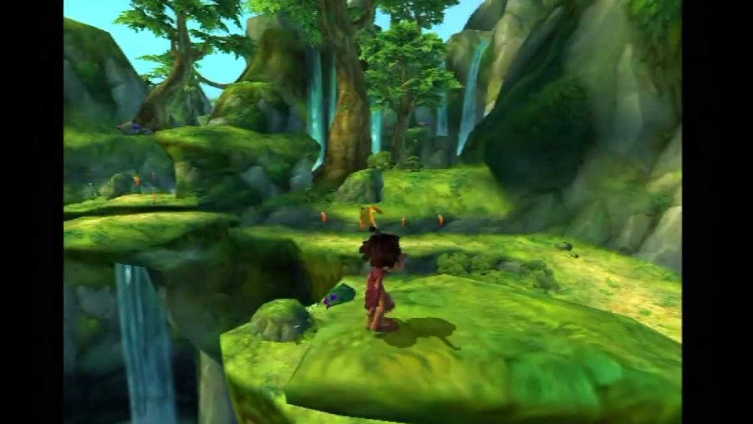 Tak 2 The Staff of Dreams PS2 Sony PlayStation 2 action adventure platformer Nickelodeon cartoon style gameplay jungle exploration magical powers puzzle solving cooperative mini games family friendly retro gaming PlayStation 2 software video game title gameplay