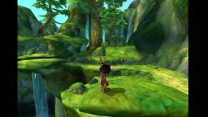 Tak 2 The Staff of Dreams PS2 Sony PlayStation 2 action adventure platformer Nickelodeon cartoon style gameplay jungle exploration magical powers puzzle solving cooperative mini games family friendly retro gaming PlayStation 2 software video game title gameplay