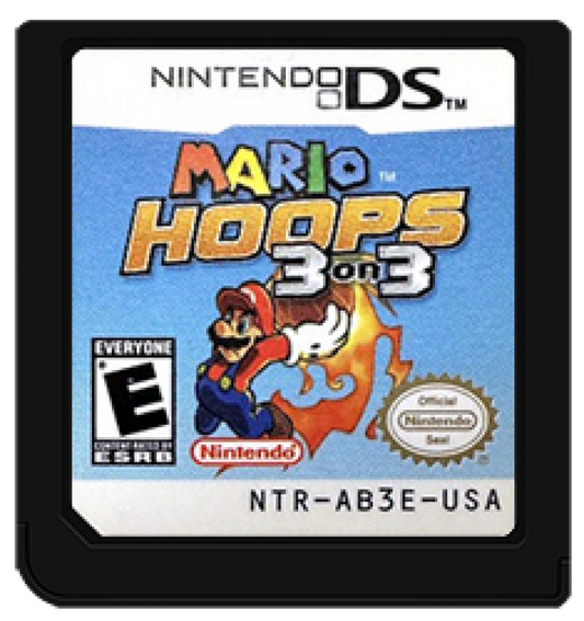 Mario Hoops: 3 on 3 cartridge art for Nintendo DS (DS) video game