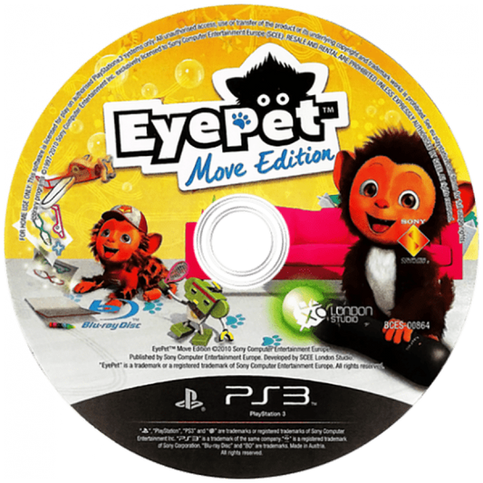 EyePet disc for PlayStation 3 PS3 video game