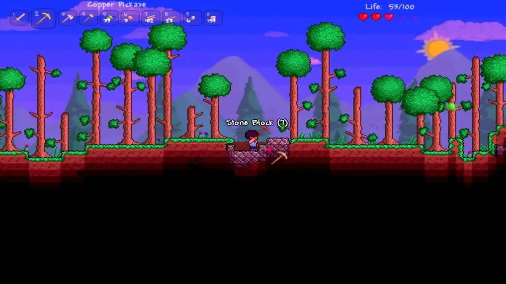 Terraria Xbox One 2D sandbox adventure game with building crafting exploration and combat in procedurally generated worlds gameplay