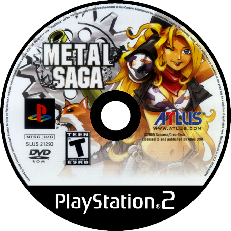 Metal Saga – PlayStation 2 (PS2) disc for video game