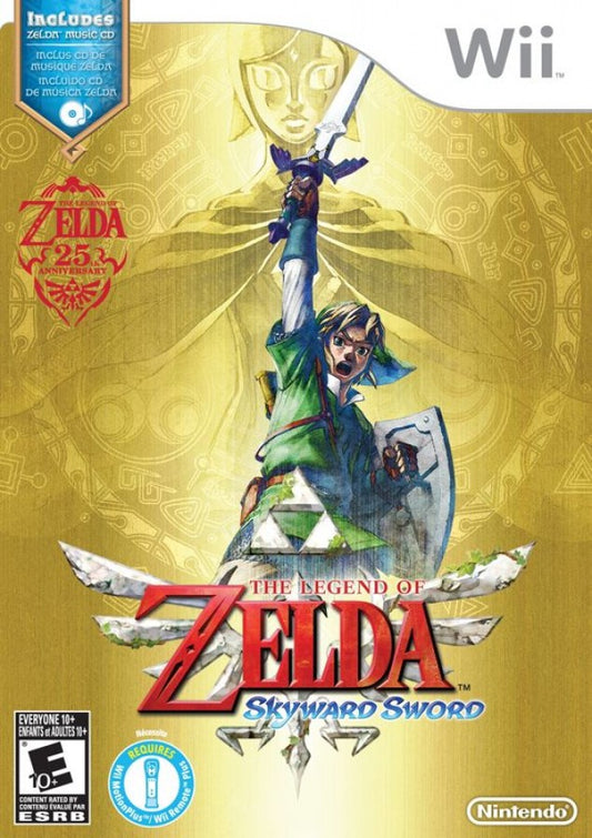 The Legend of Zelda: Skyward Sword [With Soundtrack] – Nintendo Wii (Wii) action-adventure fantasy role-playing video game cover art