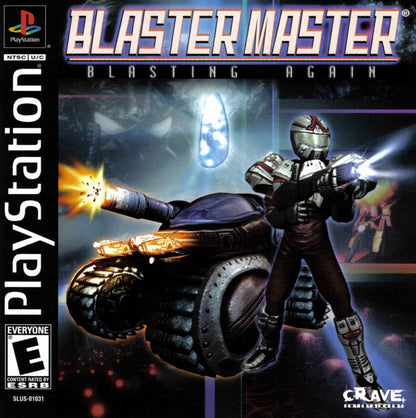 Blaster Master: Blasting Again retro sci-fi action platform shooter game for PlayStation 1 (PS1) cover art