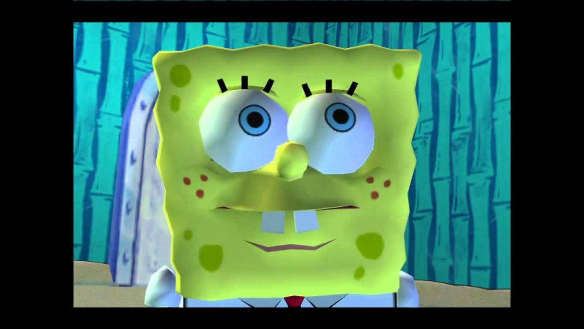 SpongeBob SquarePants Battle for Bikini Bottom Platinum Hits Xbox XBOX platform adventure game featuring SpongeBob Patrick Sandy underwater exploration jellyfish fields enemy battles collectible items and classic Nickelodeon gaming retro video game collection collectible gaming appeal gameplay screenshot