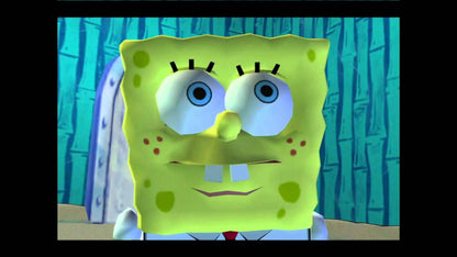 SpongeBob SquarePants Battle for Bikini Bottom Platinum Hits Xbox XBOX platform adventure game featuring SpongeBob Patrick Sandy underwater exploration jellyfish fields enemy battles collectible items and classic Nickelodeon gaming retro video game collection collectible gaming appeal gameplay screenshot