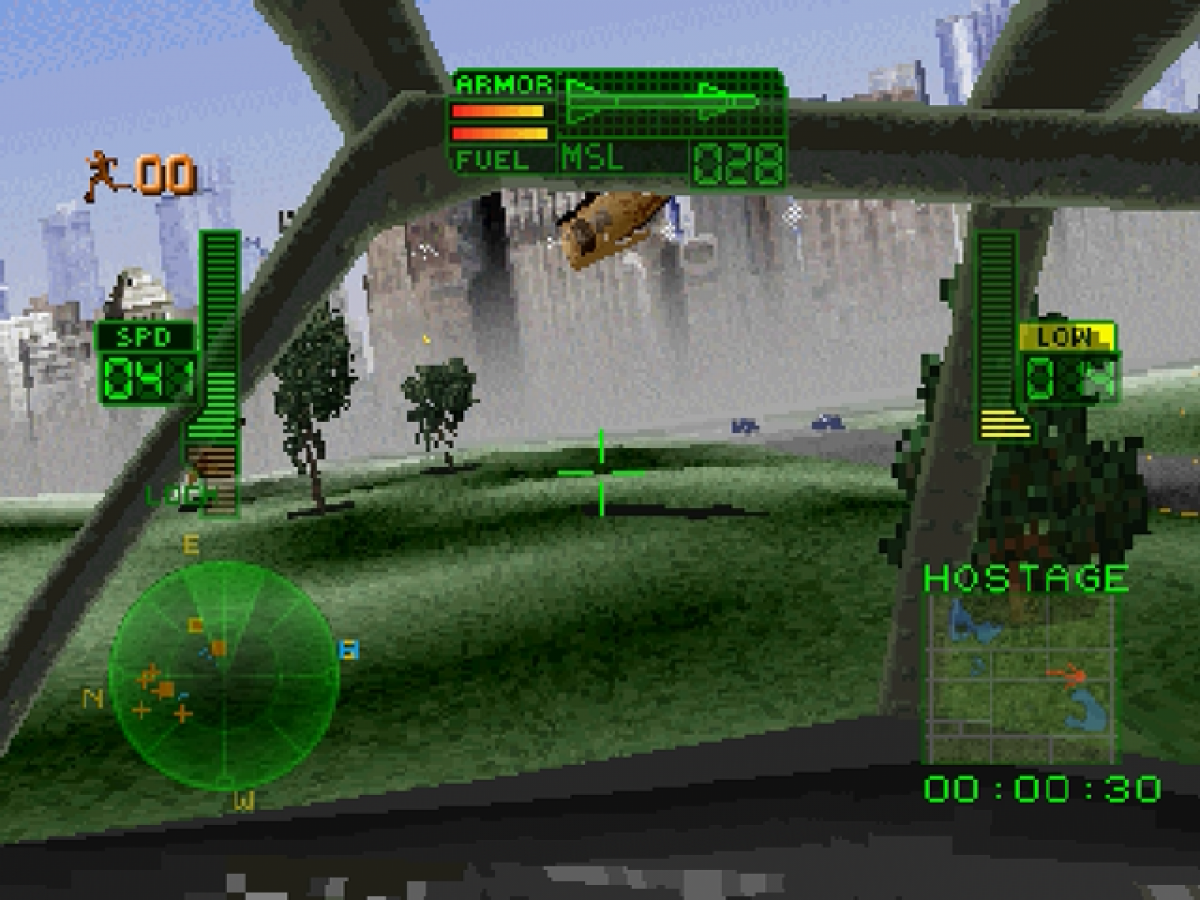 Black Dawn Sega Saturn first person helicopter combat simulator sci fi military shooter aerial missions cockpit view fast paced arcade style action enemy bases destruction objectives retro gaming Sega Saturn software video game title gameplay