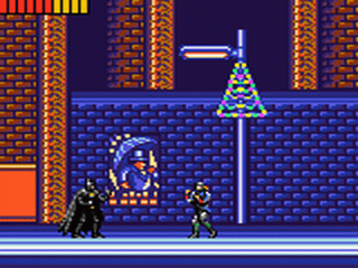 Batman: Returns gameplay art for Sega Game Gear (GG) video game