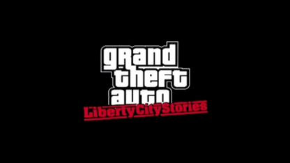 Grand Theft Auto: Liberty City Stories Greatest Hits UMD title screen for Playstation Portable video game. 