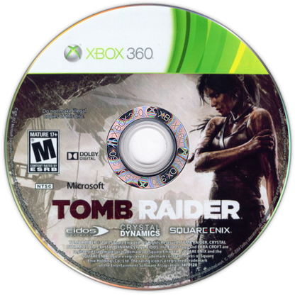 Tomb Raider disc art for XBox 360 (X360) video game