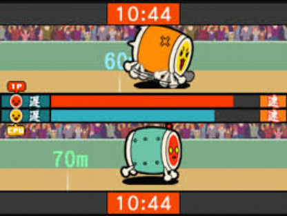 Taiko no Tatsujin: Tatacon de Dodon ga Don gameplay for PlayStation 2 (PS2) rhythm video game. 
