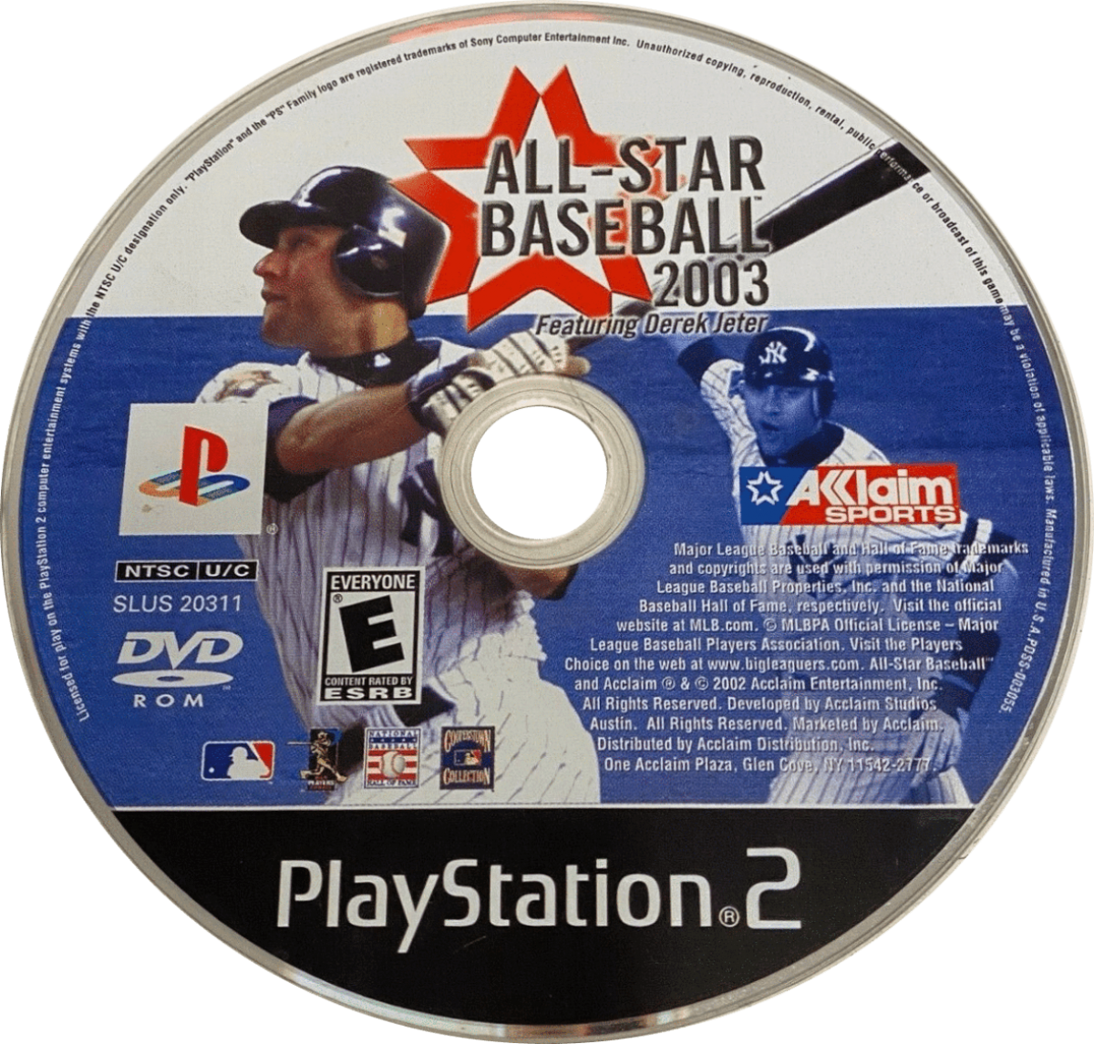 All-Star Baseball 2003 PS2 sports baseball video game disc
