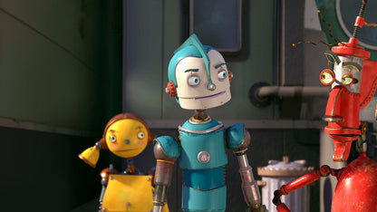 Robots UMD video for the PlayStation Portable featuring the full animated family film presented in portable format with sci fi adventure storytelling set in a world of robots created by Blue Sky Studios screenshot