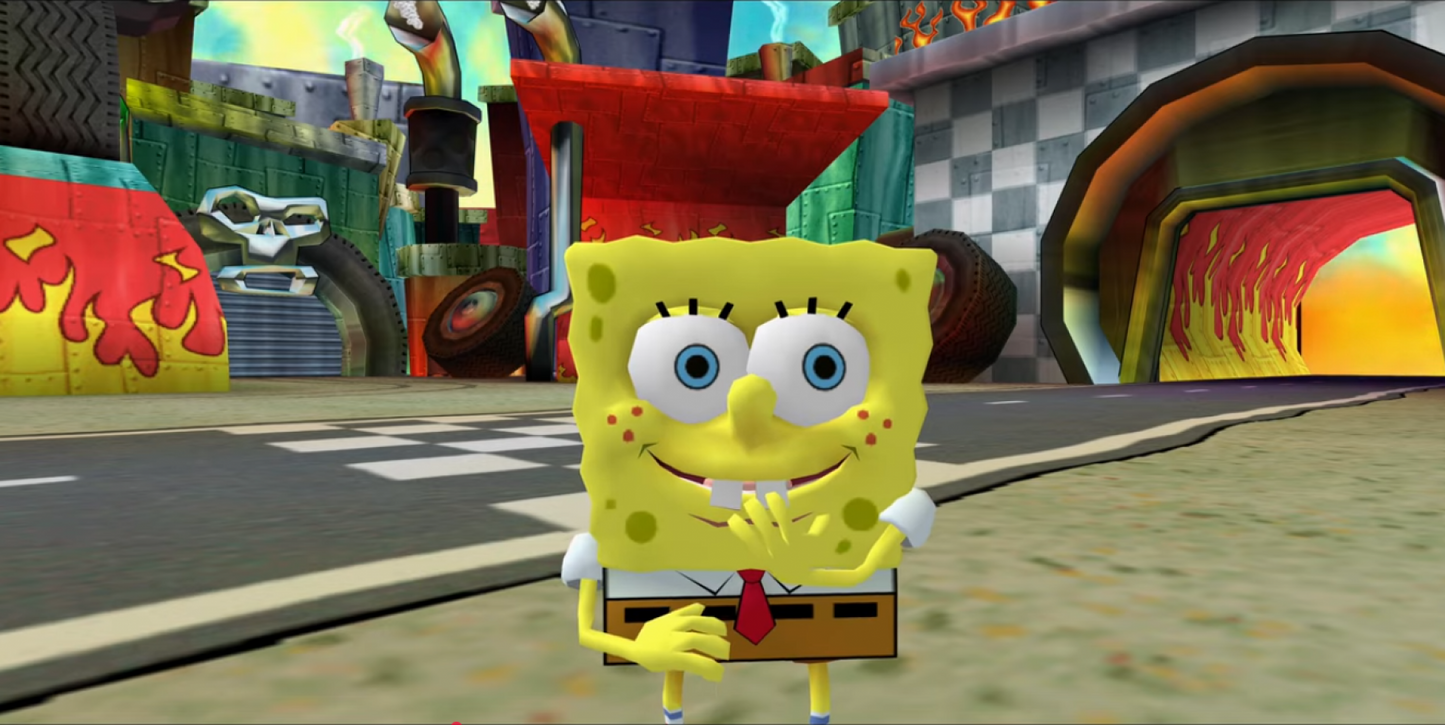 SpongeBob SquarePants Creature from the Krusty Krab PlayStation 2 PS2 video game, action platformer, cartoon-based adventure, Nickelodeon title gameplay