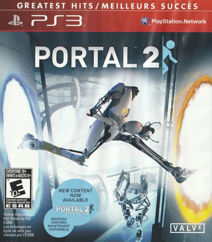 retro Portal 2 Greatest Hits PlayStation 3 PS3 cover art collectible puzzle platformer Valve game authentic classic gaming cover art 