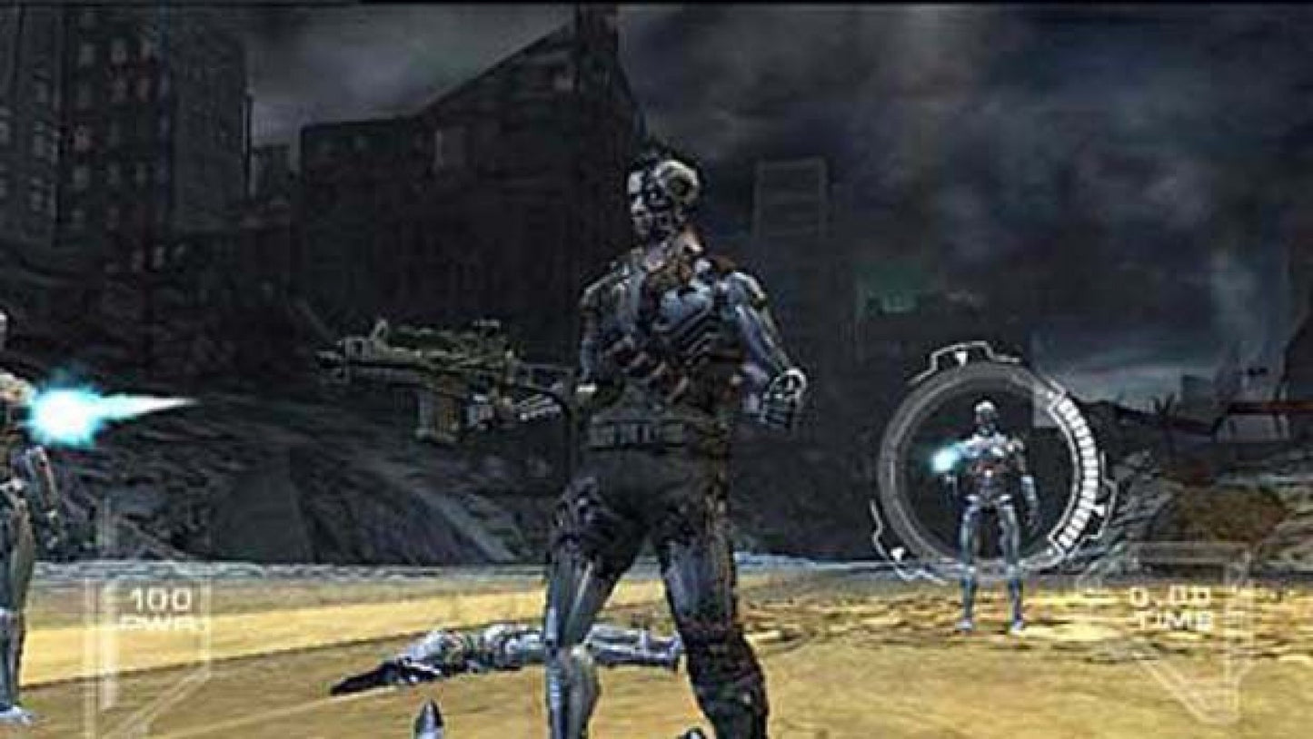 Terminator 3: Redemption – PlayStation 2 (PS2) video game gameplay, third-person action shooter.