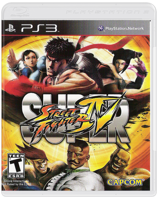 Super Street Fighter IV cover art for PlayStation 3 (PS3) video game