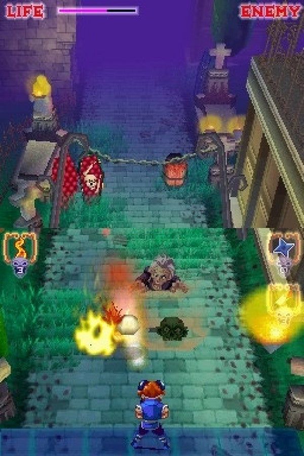 Little Red Riding Hood's Zombie BBQ Nintendo DS DS action shooting video game featuring Little Red Riding Hood zombie enemies fast-paced shooting combat colorful environments challenging levels weapons boss battles and classic Nintendo DS DS gameplay collectible retro gaming appeal gameplay 