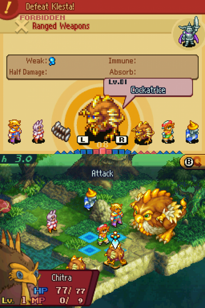 Final Fantasy Tactics A2 gameplay for Nintendo DS (DS) tactical RPG fantasy video game