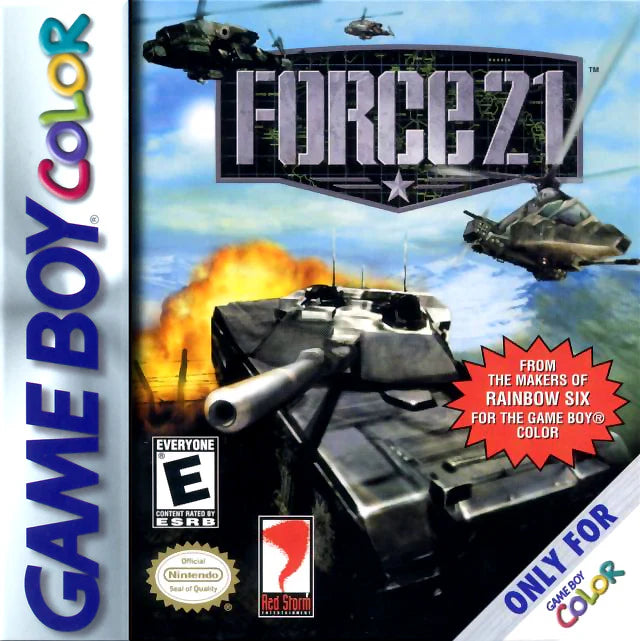 Force 21 cover art for Game Boy Color (GBC) video game