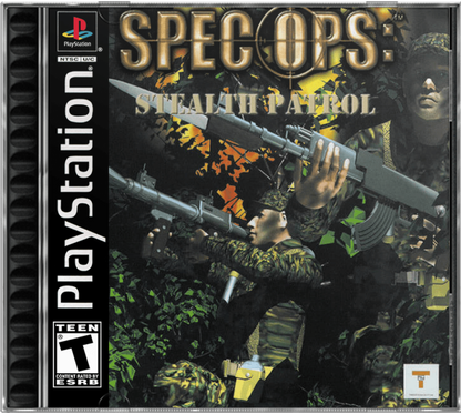 Spec Ops: Stealth Patrol cover art for PlayStation 1 (PS1) tactical shooter video game