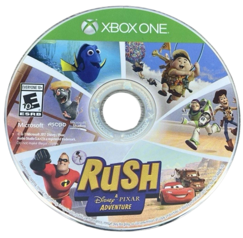 Rush: Disney Pixar Adventure – Xbox One (XONE) disc for family-friendly adventure video game