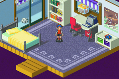 Mega Man Battle Network gameplay for Game Boy Advance (GBA) adventure video game. 