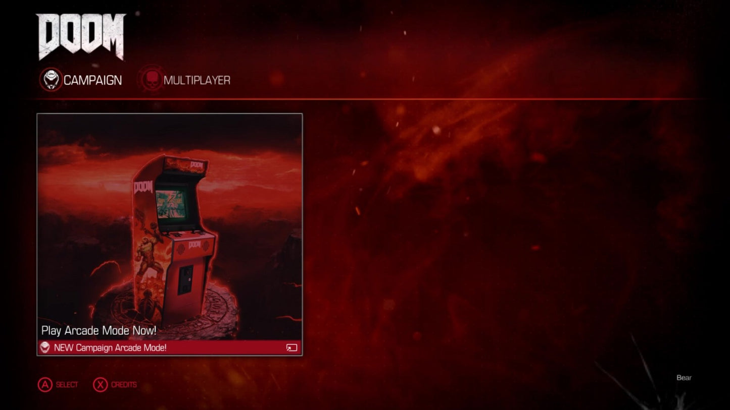 Doom titlepage for Nintendo Switch NS video game